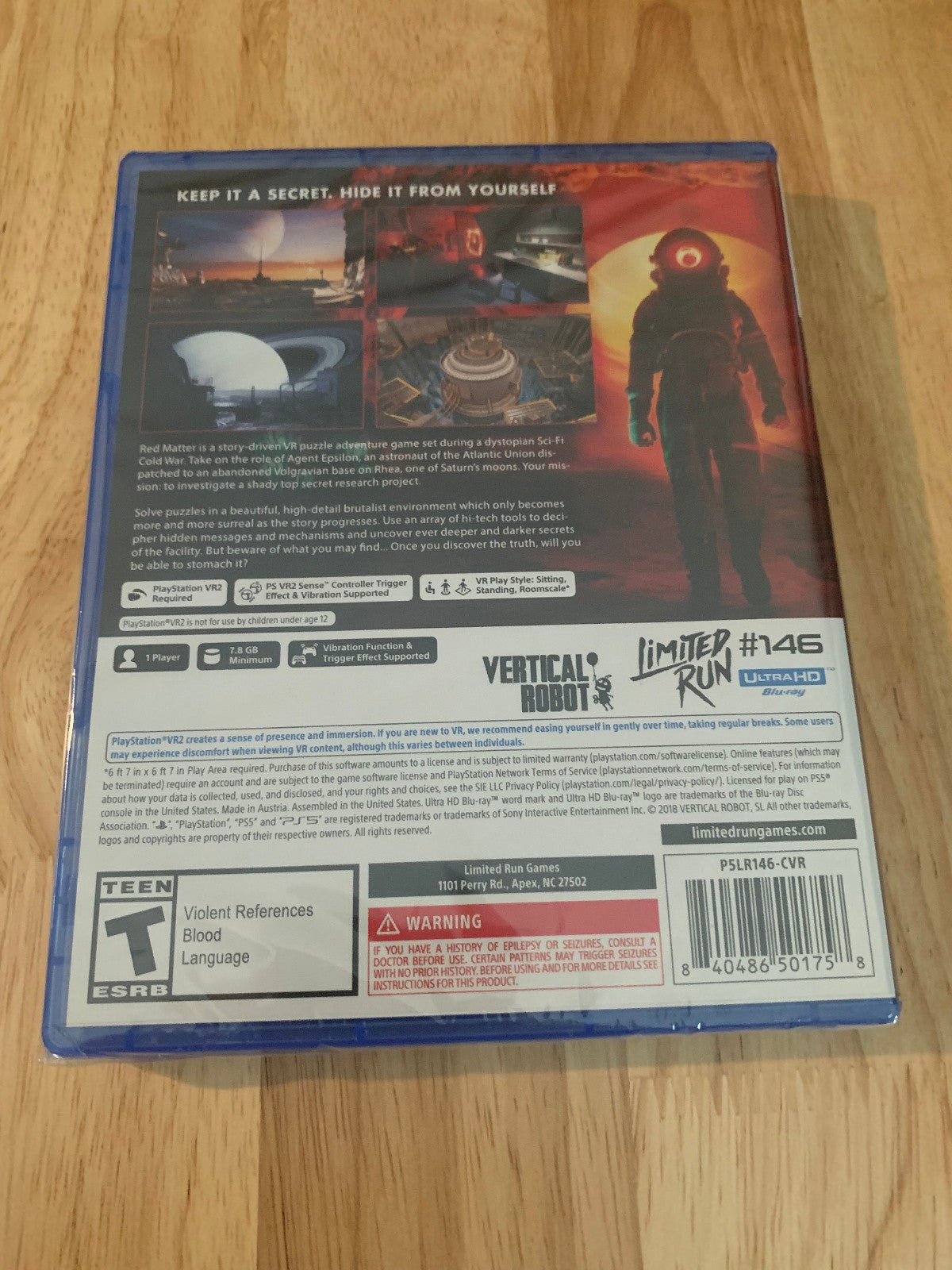 Limited Run #146: Red Matter PS5 PS VR2 Playstation 5 Brand New Sealed