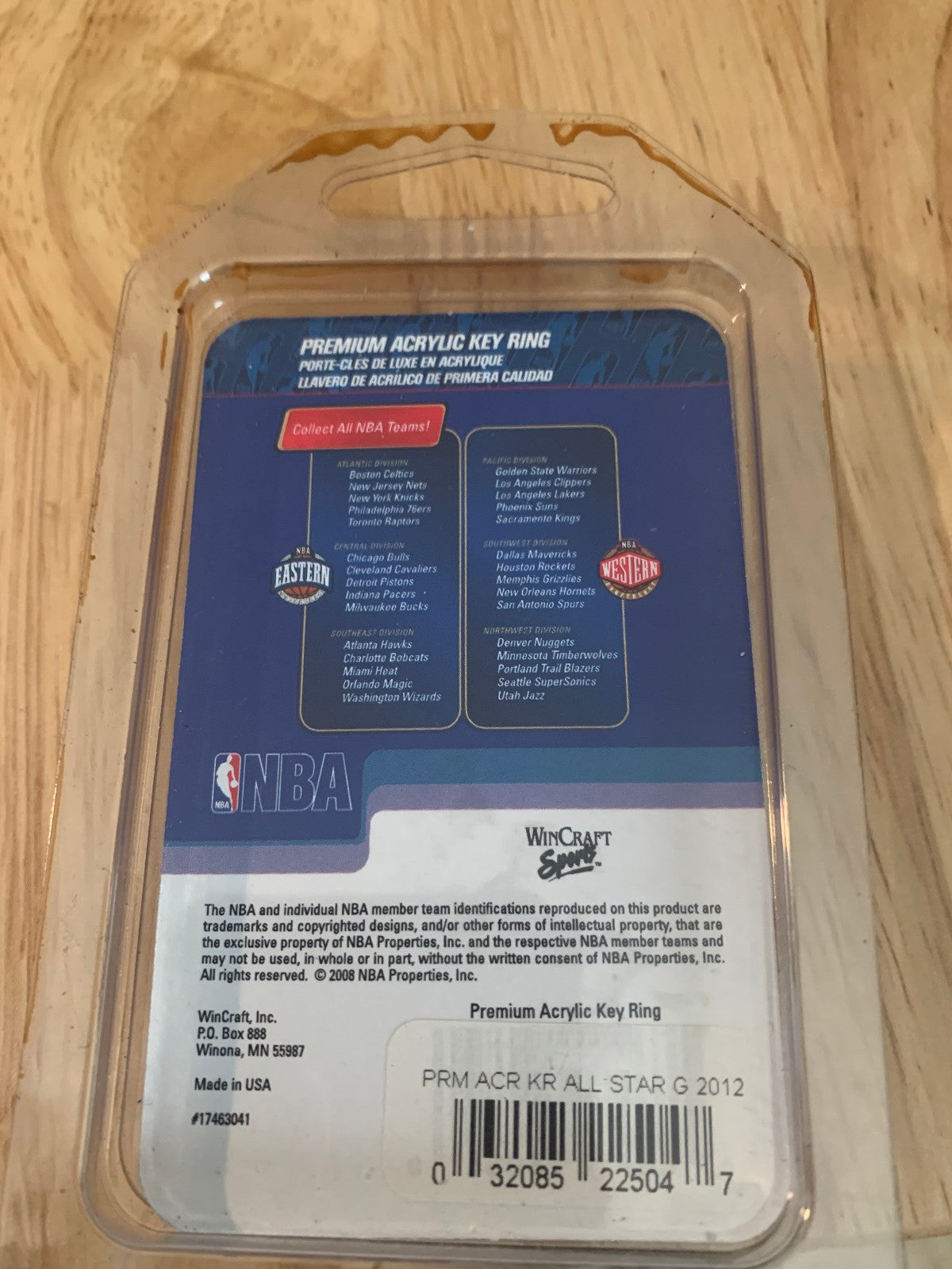 2012 Orlando Magic All Star Game Keychain Premium Acrylic Team Logo Key Ring