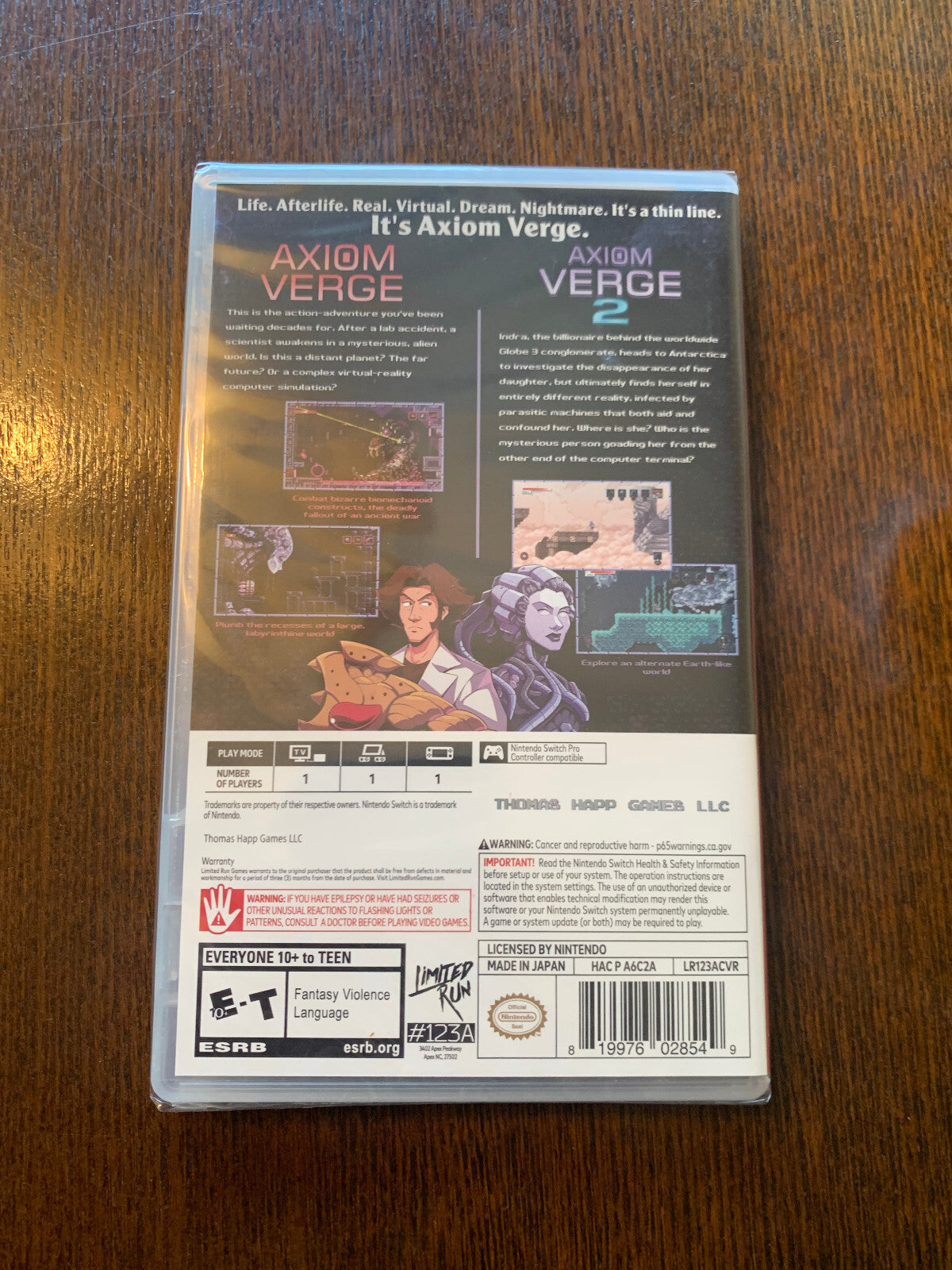 Switch Limited Run #123 Axiom Verge 1 & 2 Double Pack New Sealed Nintendo