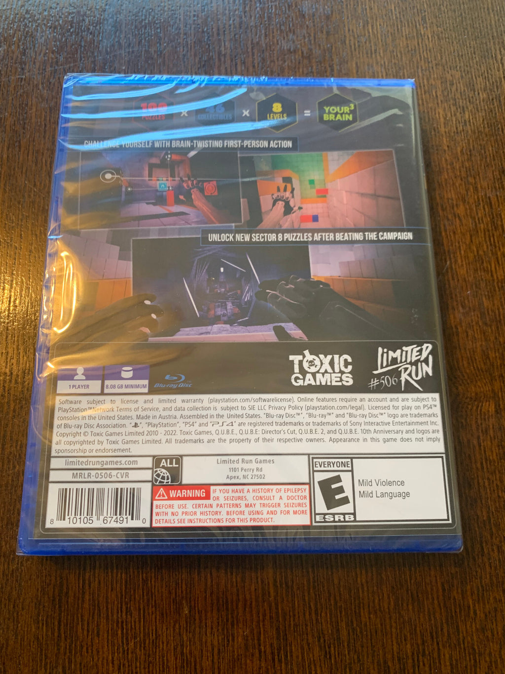 Limited Run #506: Q.U.B.E. 10th Anniversary (PS4) Playstation 4 LRG New Sealed