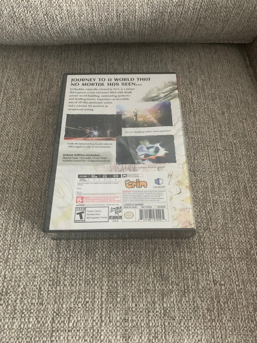 El Shaddai Ascension of the Metatron HD Remaster Deluxe Switch Limited Run #226