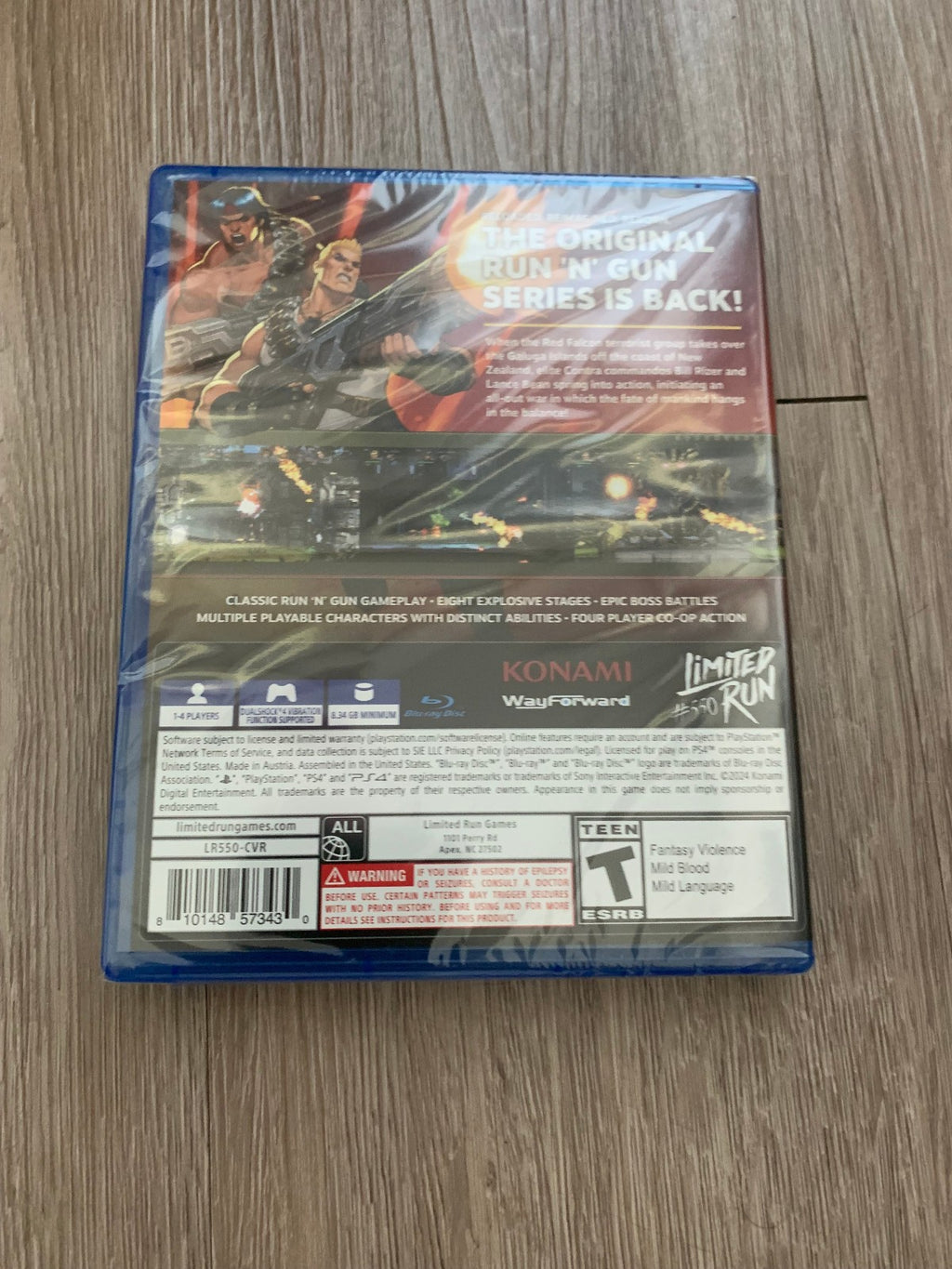 Limited Run #550 Contra: Operation Galuga PS4 + PS5 Playstation 4 5 New Sealed