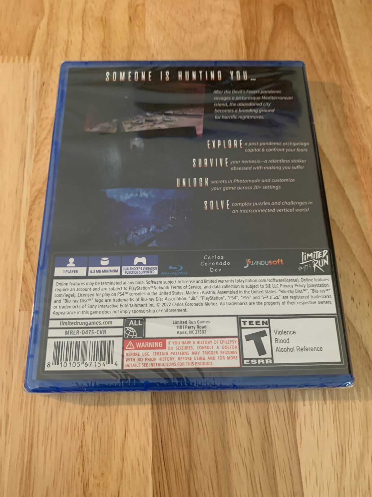 Limited Run #475 Horror Tales The Wine PS4 w/ PS5 New Sealed