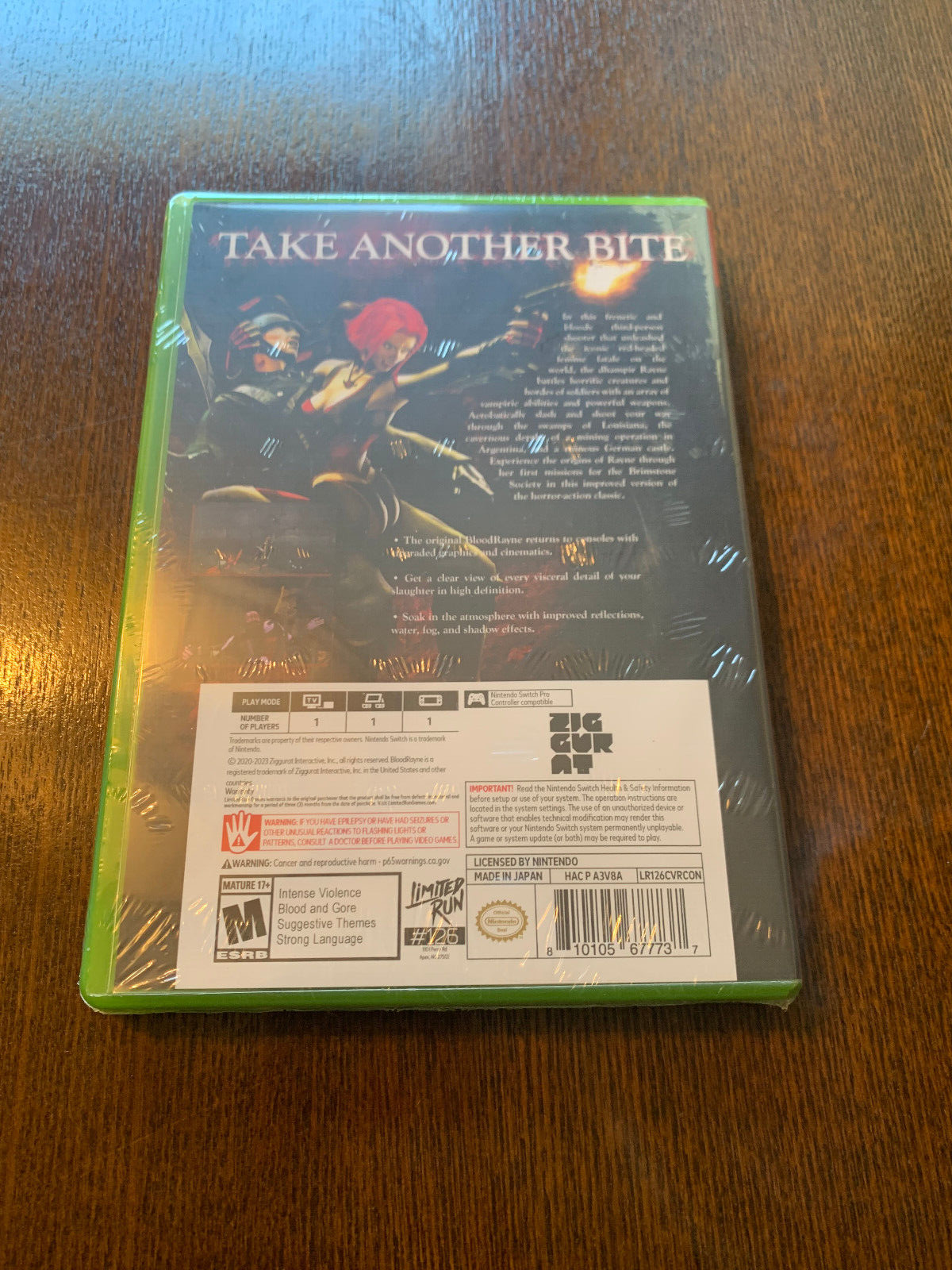 Limited Run #126: Bloodrayne: Revamped Classic Exclusive Edition Nintendo Switch