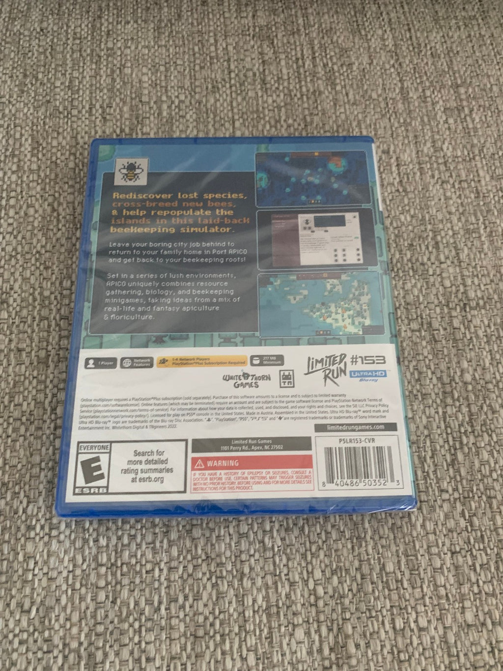 APICO PS5 Playstation 5 Limited Run #153 LRG ESRB New Sealed