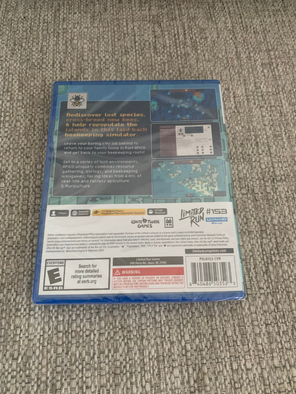 APICO PS5 Playstation 5 Limited Run #153 LRG ESRB New Sealed