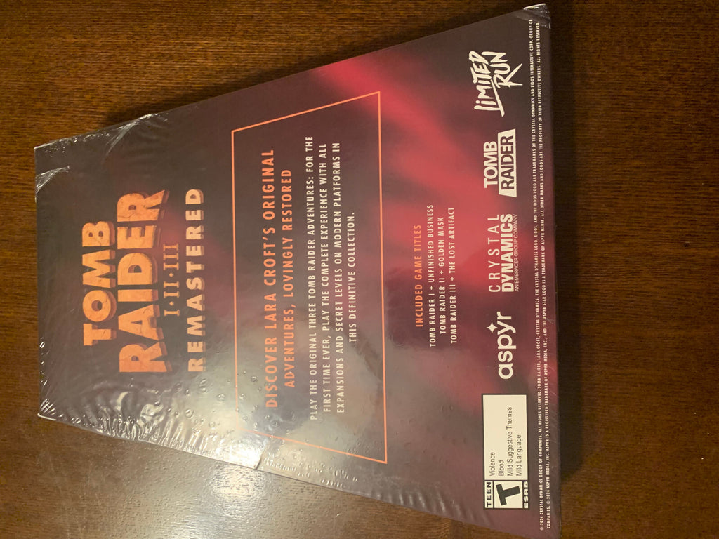 LRG Xbox Tomb Raider I II III Remastered All 3 Event Exclusive Box New Sealed