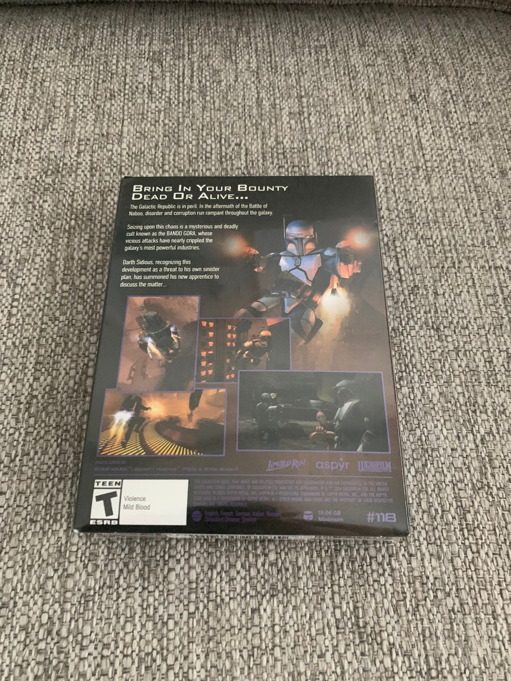 Limited Run #118 STAR WARS Bounty Hunter VHS Edition PS5 Playstation 5 New